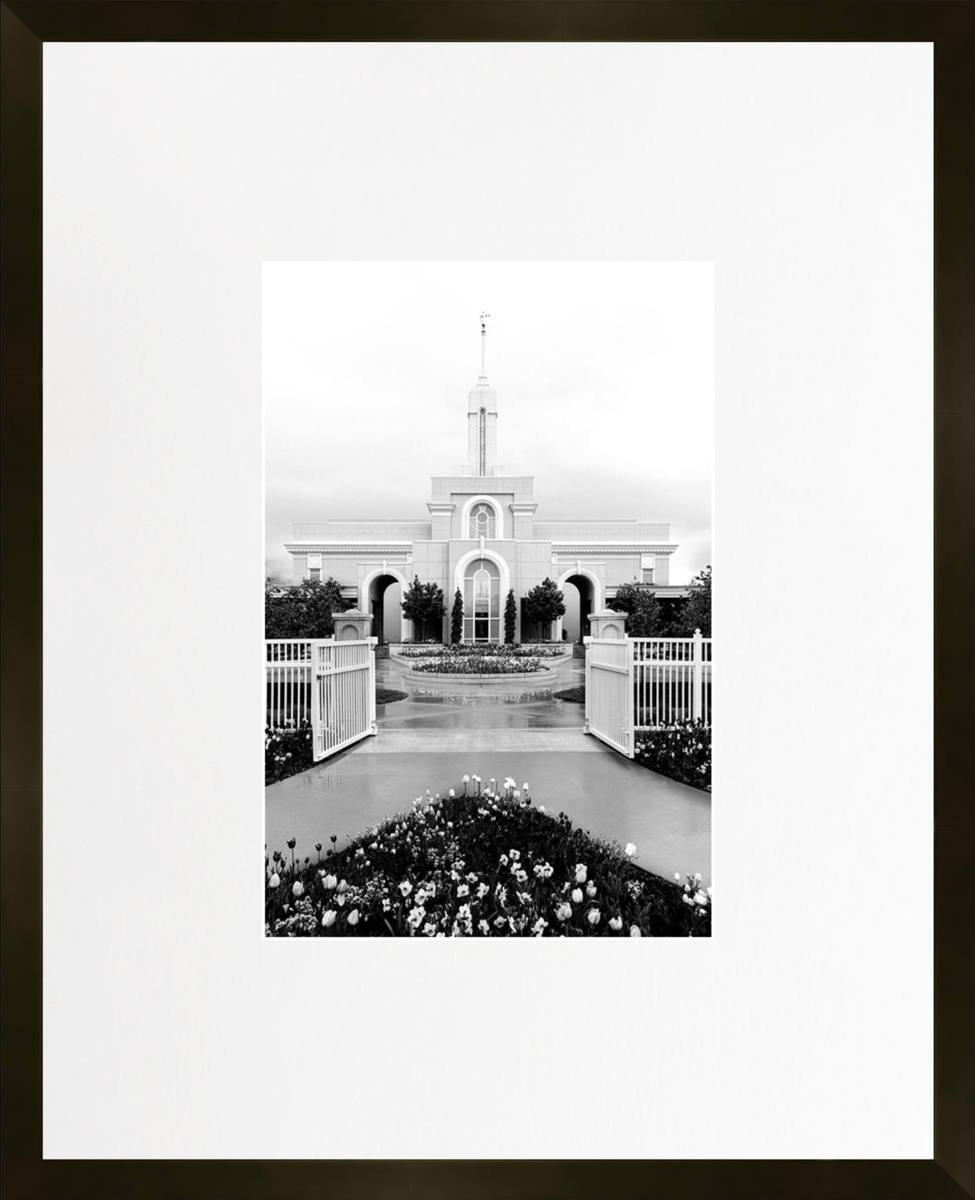 Mount Timpanogos Utah Temple, Place of Peace (21x17 Framed Paper Print)
