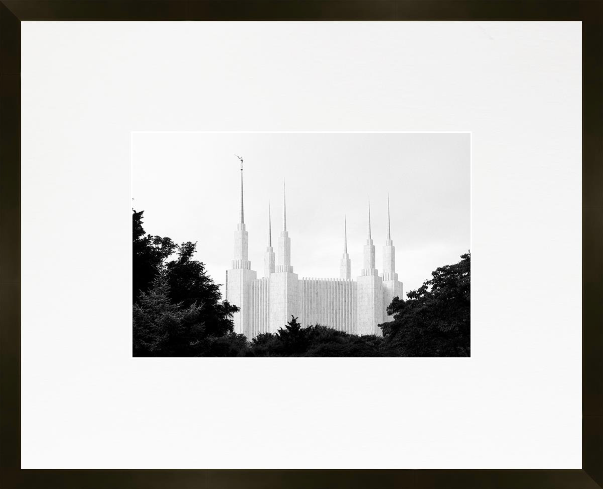 Washington, D.C. Temple, Place of Peace (21x17 Framed Paper Print)
