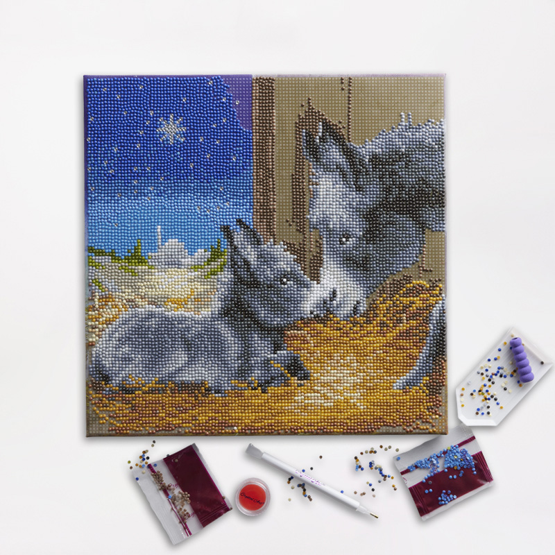 Little Donkey Nativity Art Kit