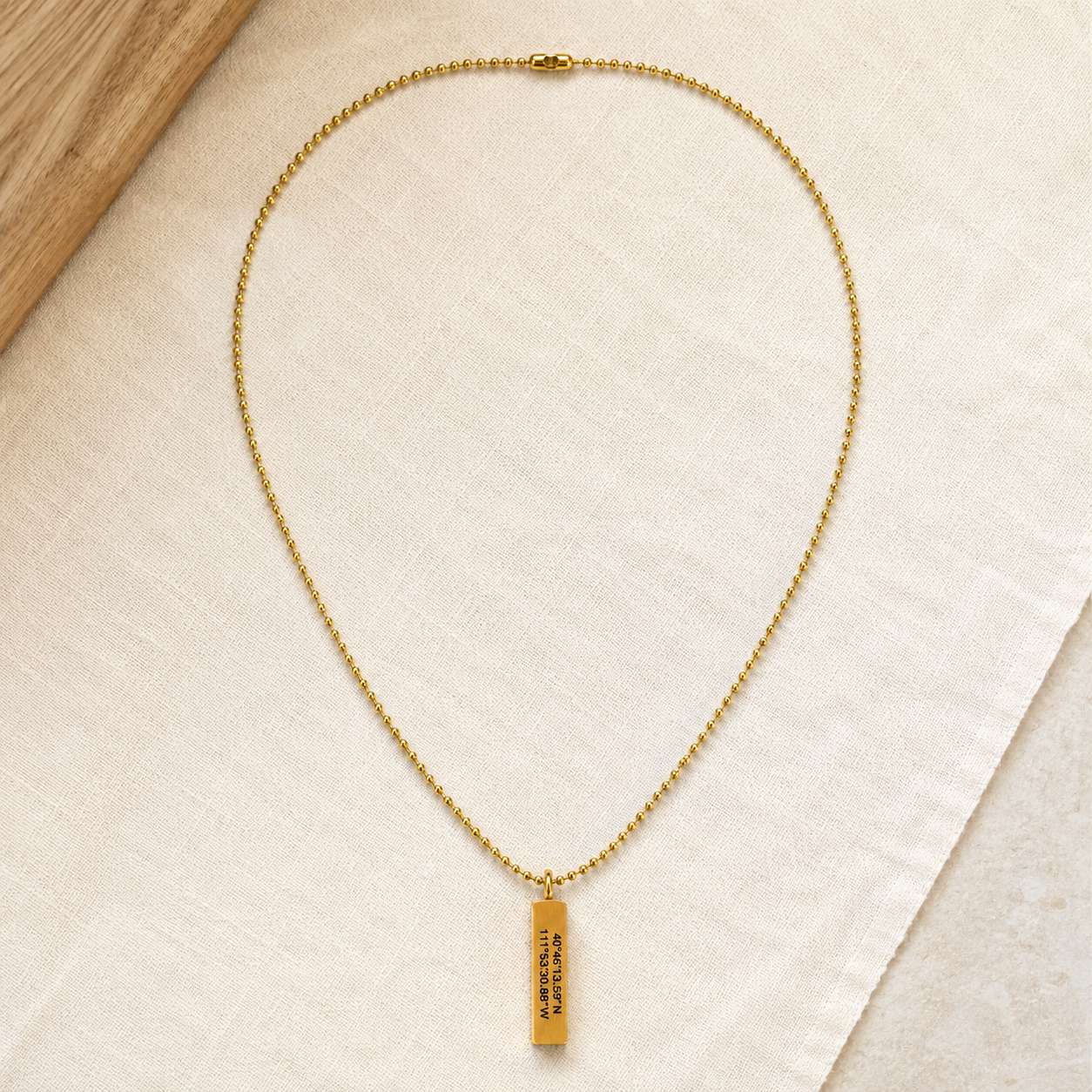 Salt Lake City Temple Coordinates Necklace, , large image number 5