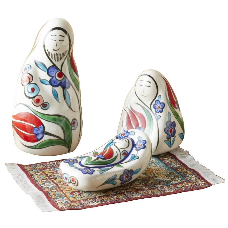 Handmade Turkish Nicean Ceramic Nativity, , large image number 0