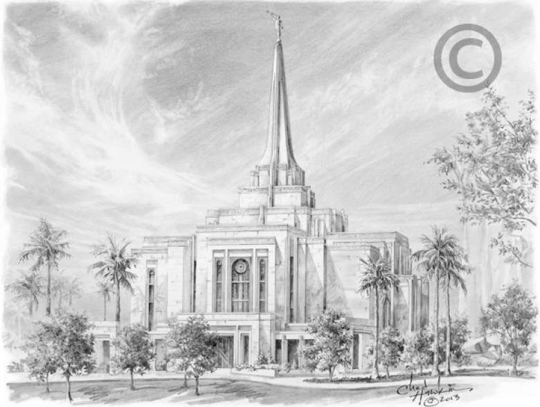Gilbert Arizona Temple - 3x4 Print, , large image number 0