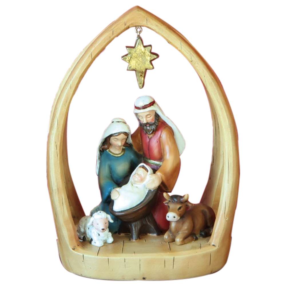 Hanging Star Nativity, , large