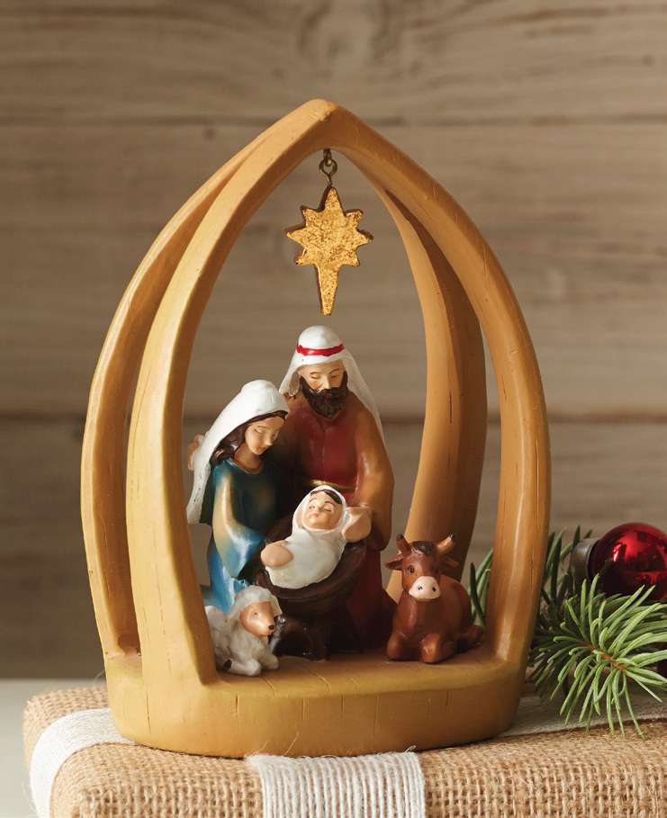 Hanging Star Nativity
