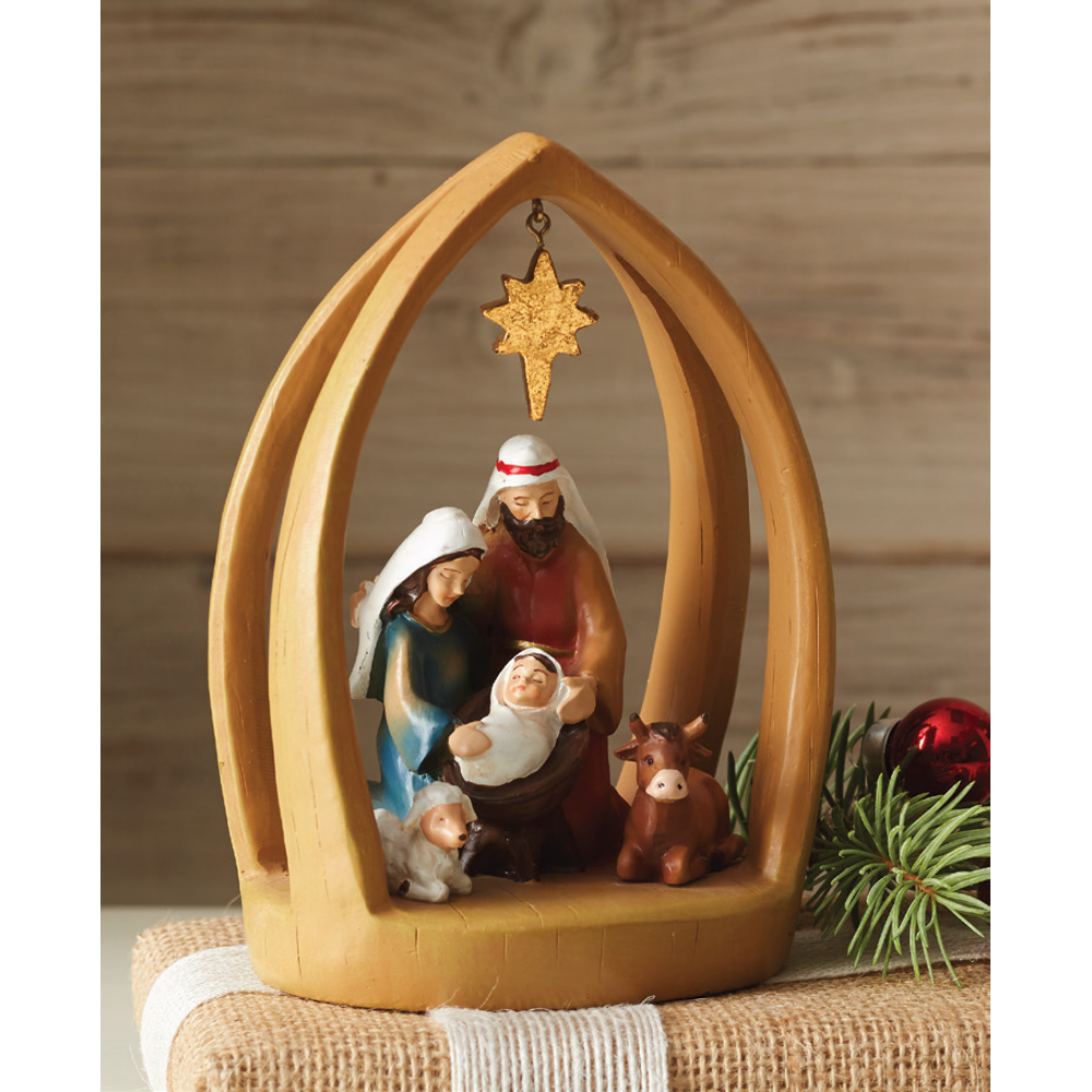 Hanging Star Nativity, , large image number 0