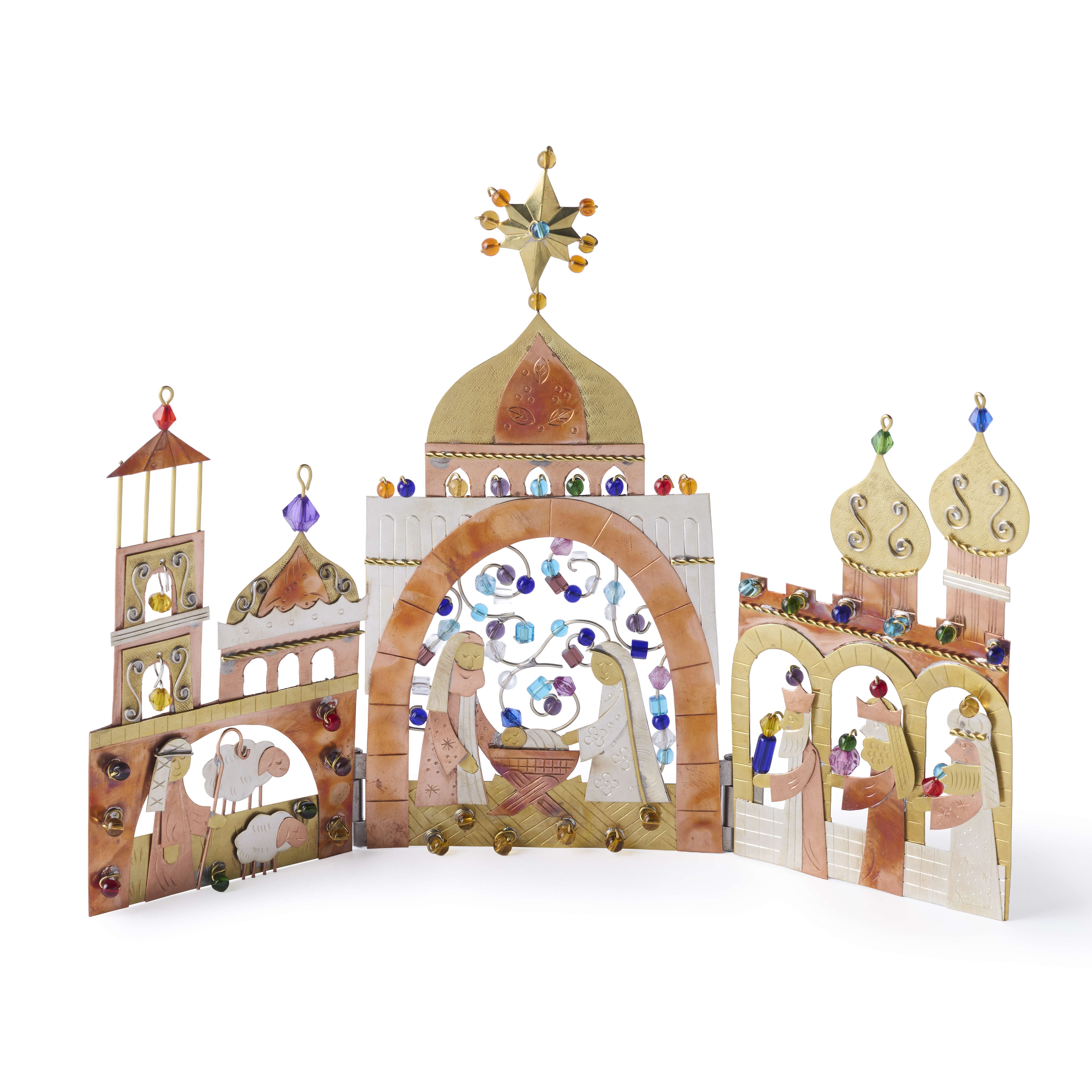 Thailand Holy Family Jerusalem Tri-Fold Nativity