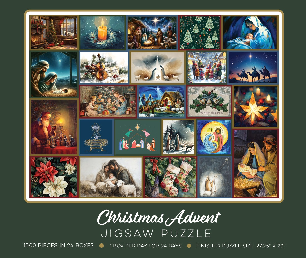 Christmas Advent 1000 Piece Puzzle