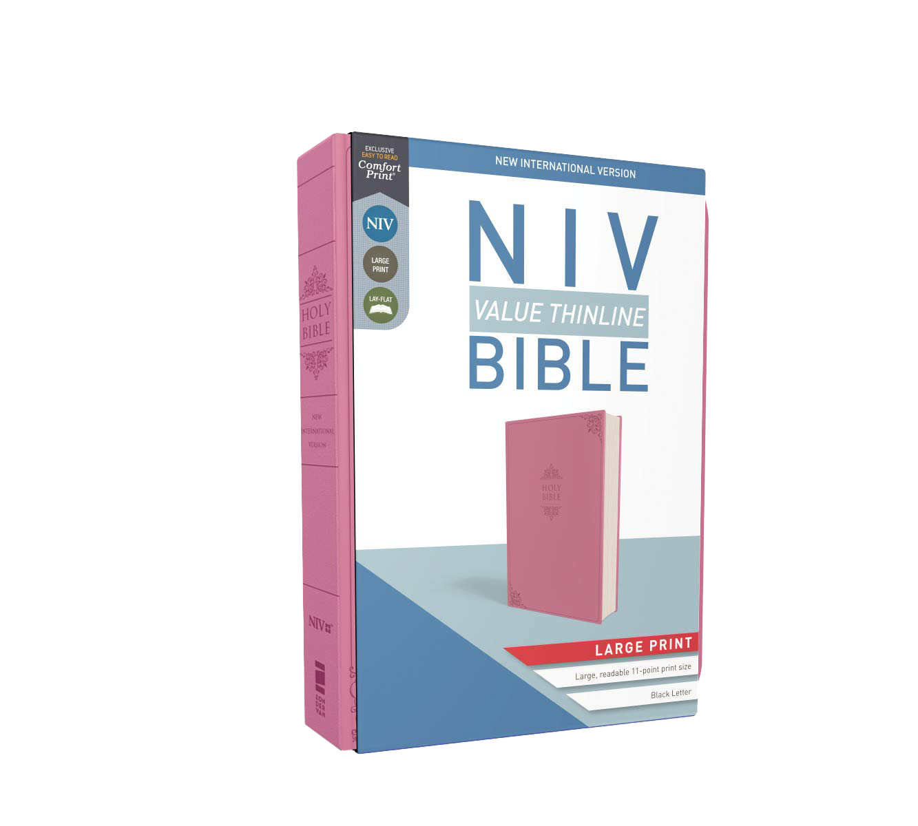 NIV, Value Thinline Holy Bible, Leathersoft, Large Print