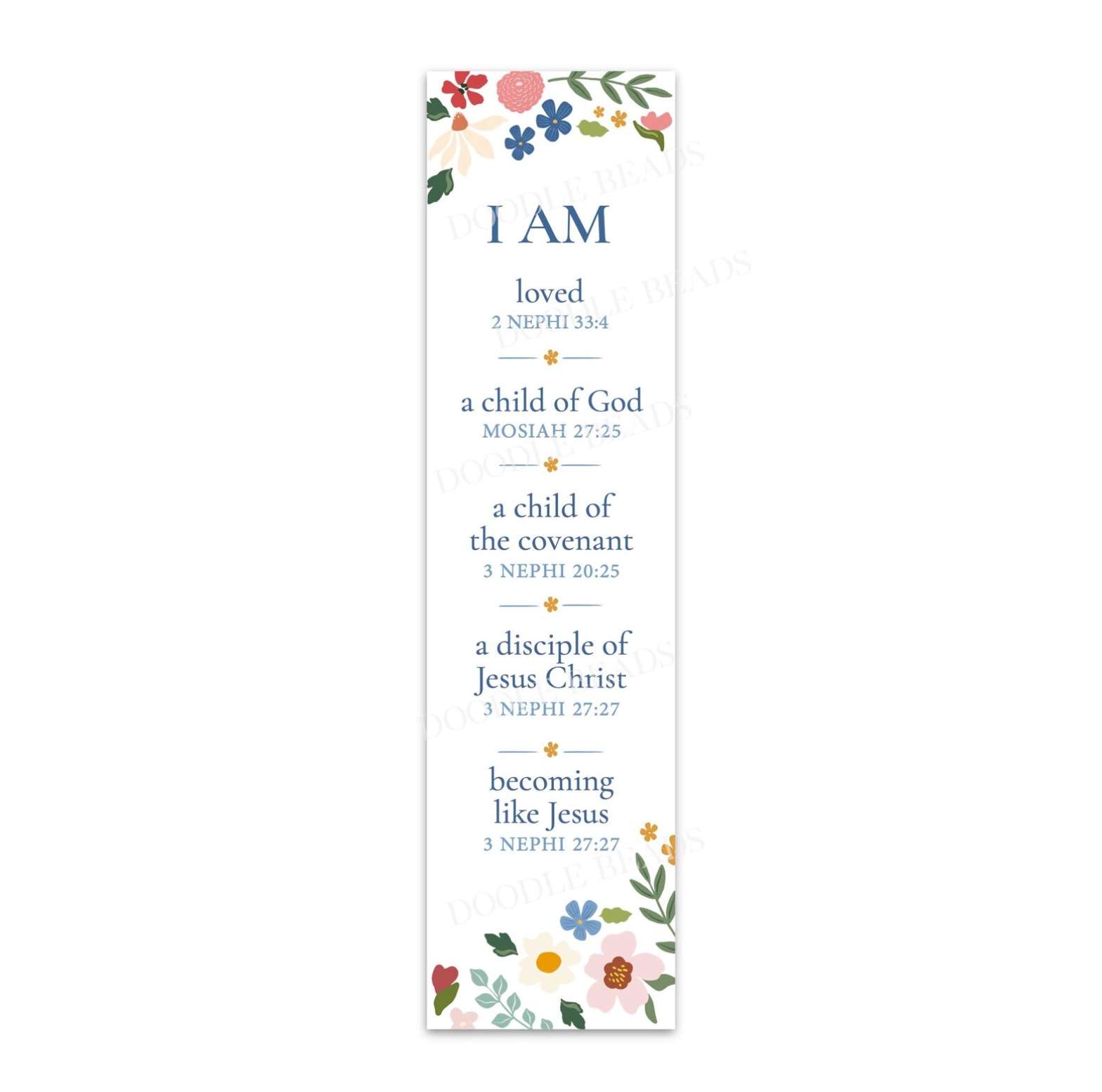 I Am Becoming Like Jesus Baptism Bookmark