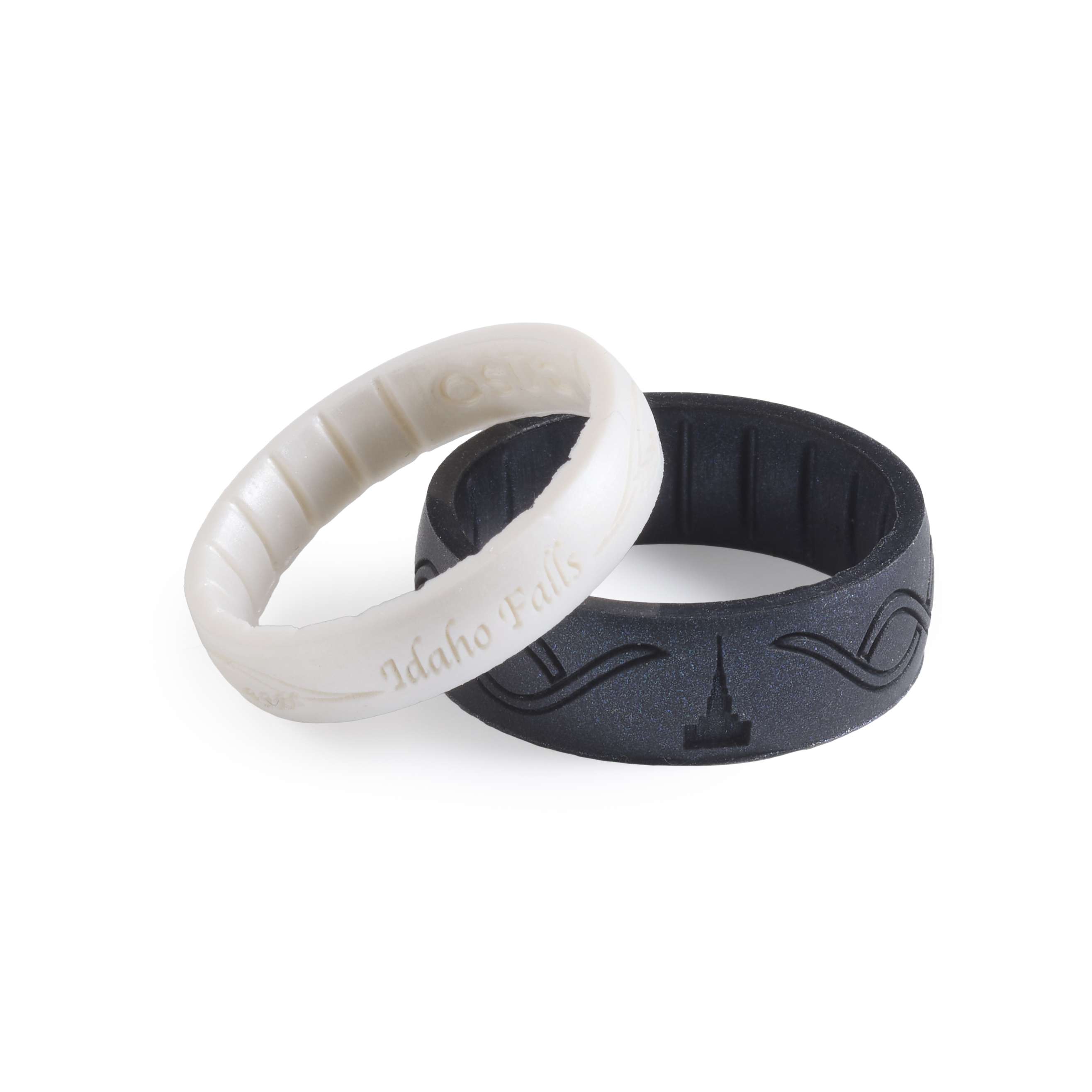 Idaho Falls Temple Thin Silicone Ring, , large image number 2