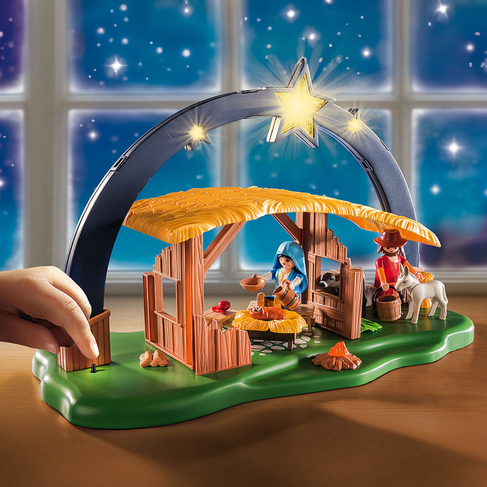 Light-up Playmobil Nativity, , large