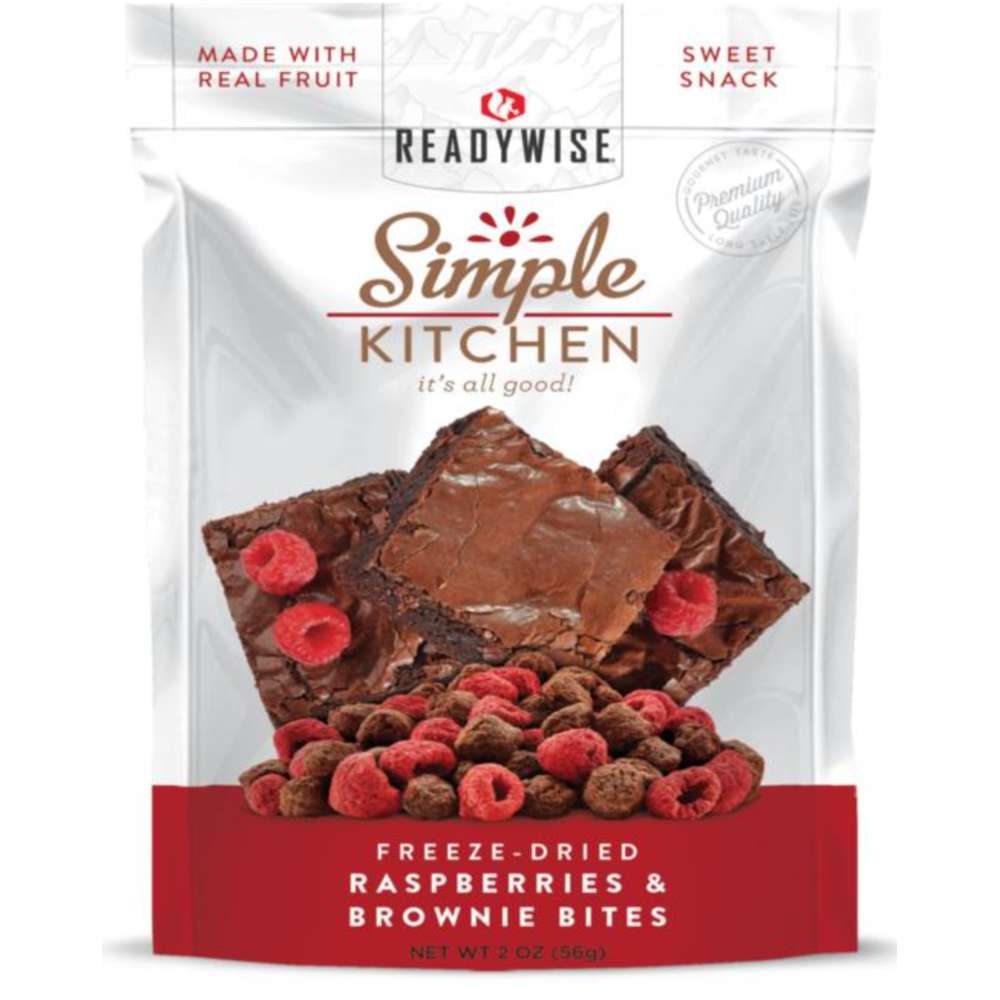 Simple Kitchen Freeze-Dried Raspberries & Brownie Bites Single Pouch