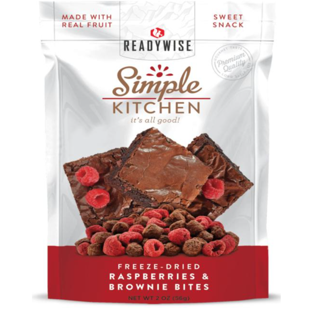 Simple Kitchen Freeze-Dried Raspberries & Brownie Bites