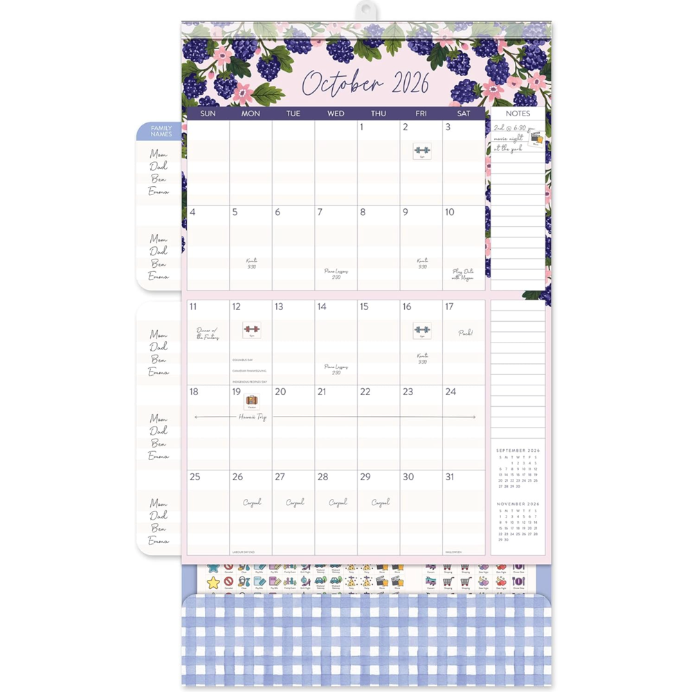 2026 Fruit & Floral Wall Calendar, , large image number 2