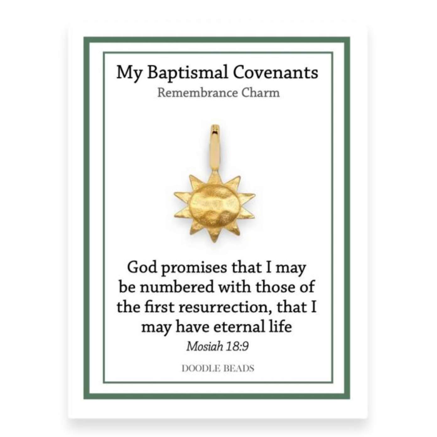 Sun Baptismal Covenant Charm