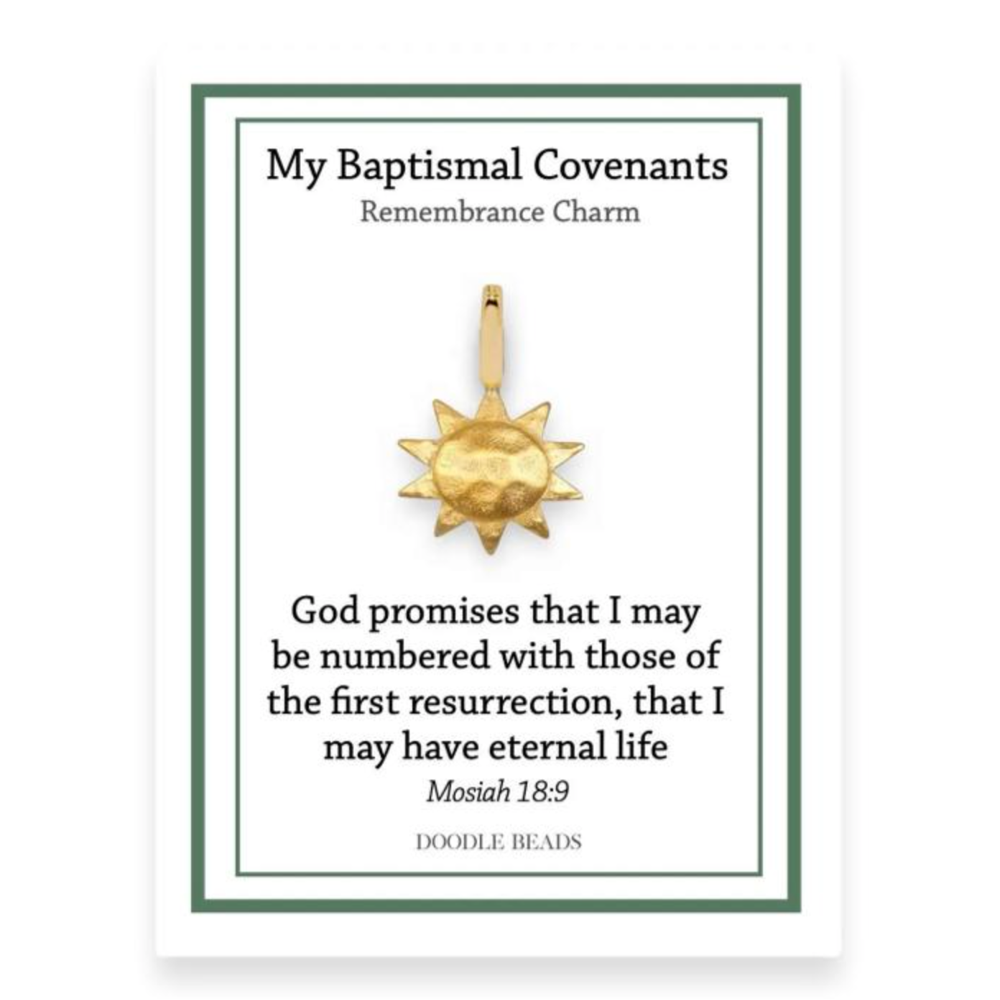 Sun Baptismal Covenant Charm,  Sun Baptismal Covenant Charm