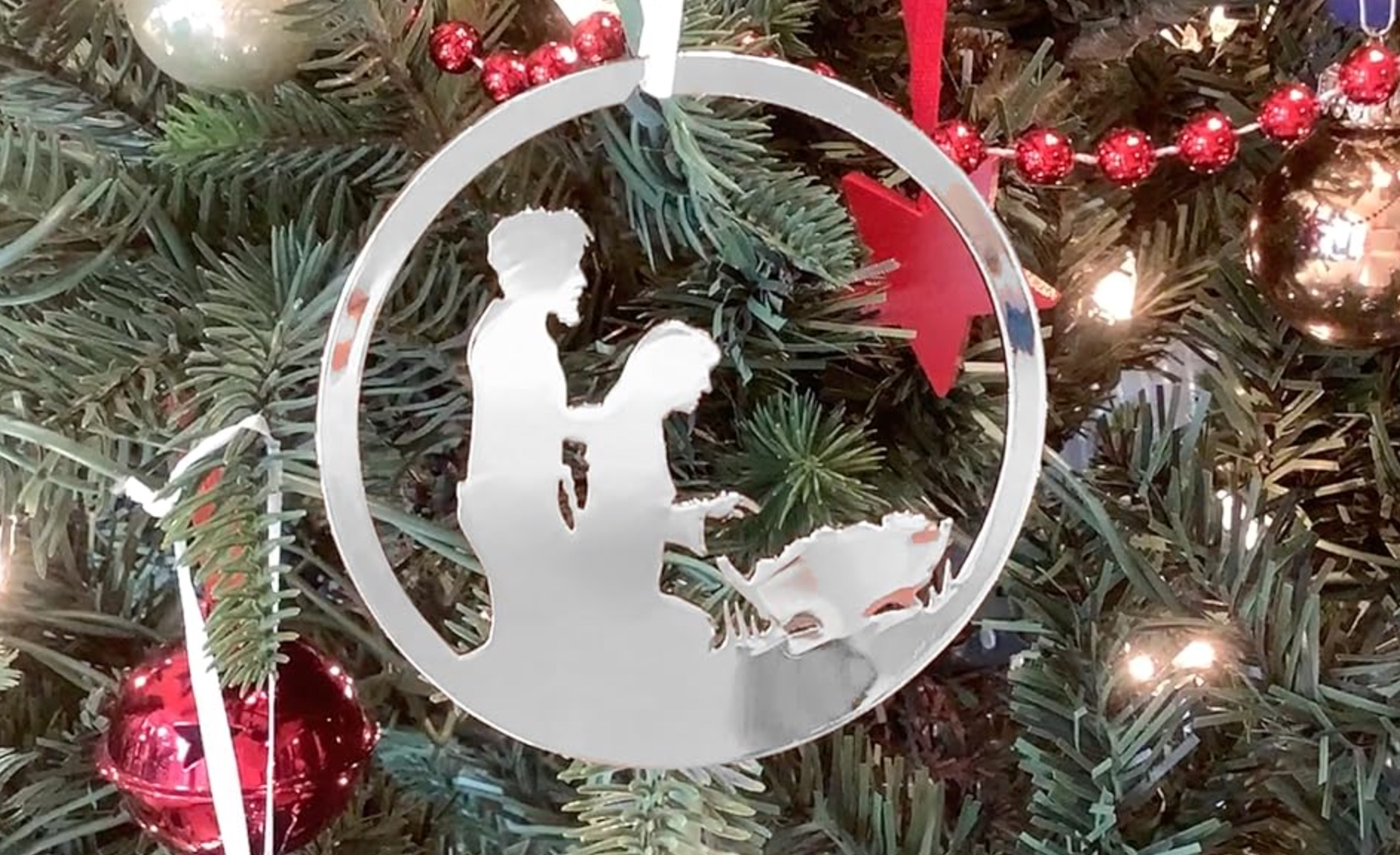 Holy Family Silhouette Ornament, , large image number 2