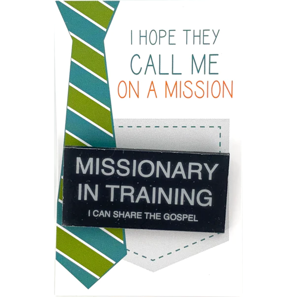 Missionary in Training Pin-On Badge,  Missionary in Training Pin-On Badge