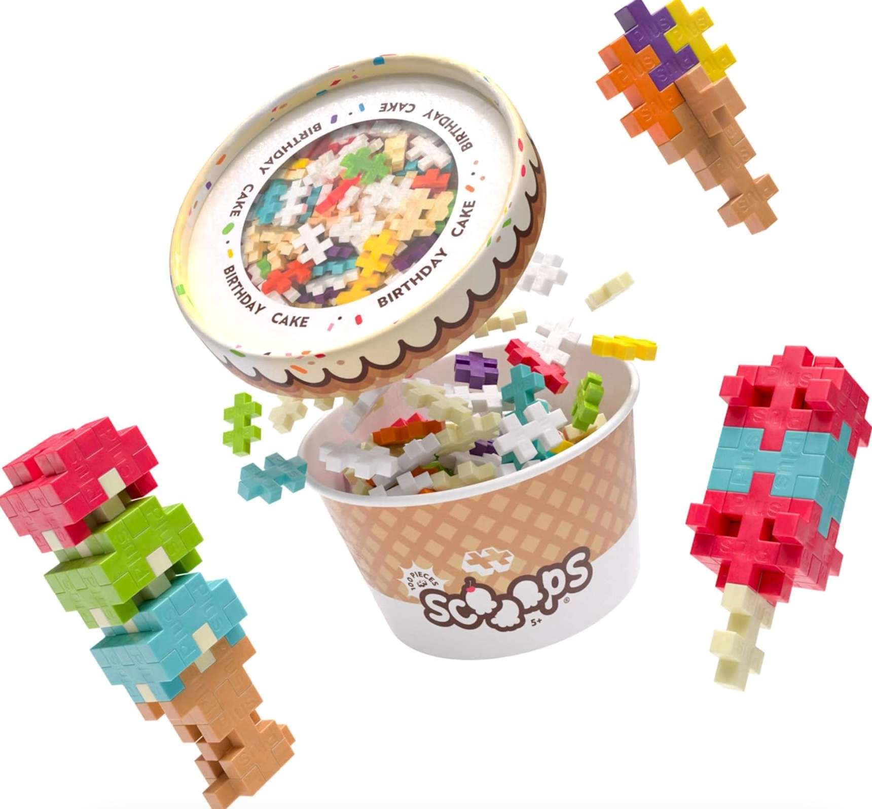 Plus Plus Scooops Birthday Cake, , large image number 0