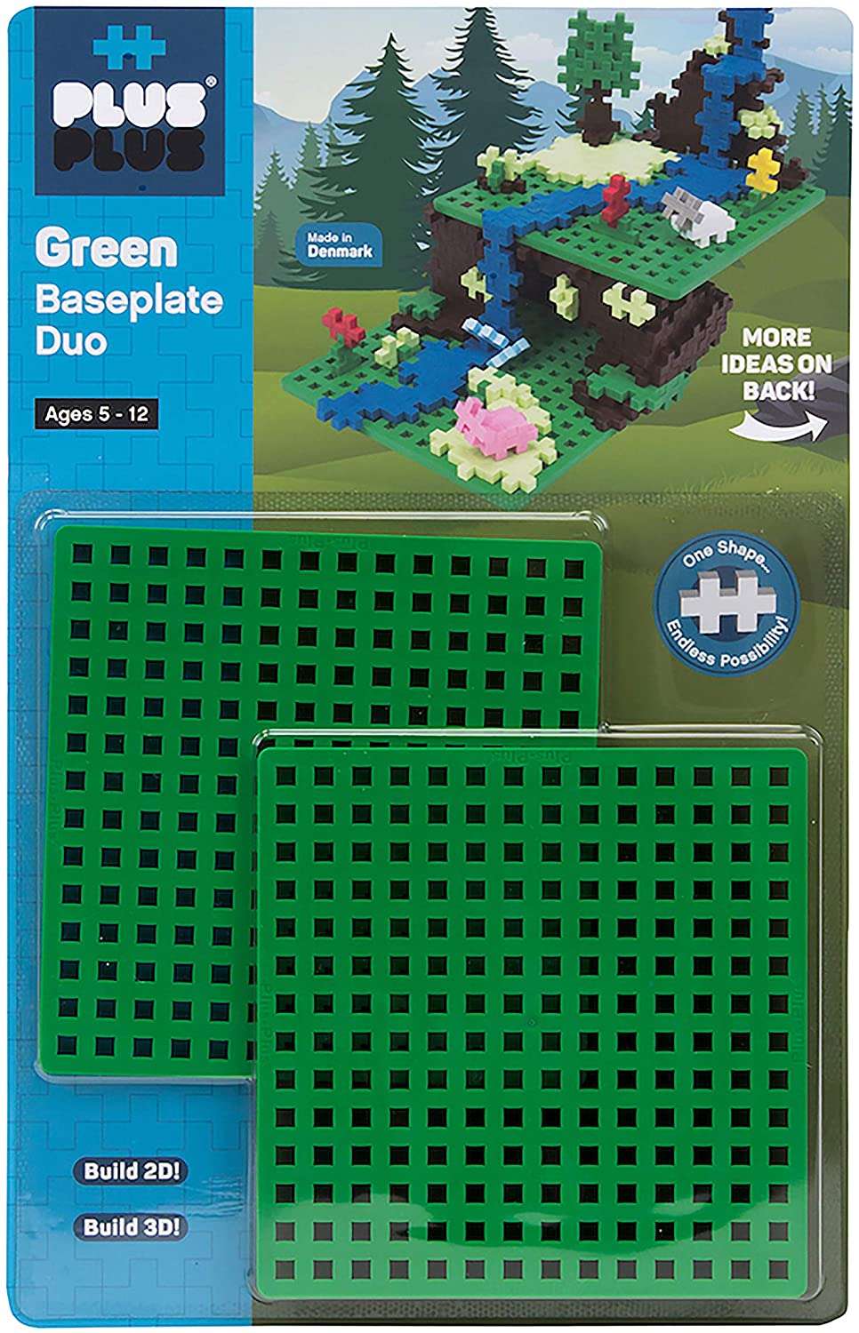 Plus Plus Green Baseplate Duo