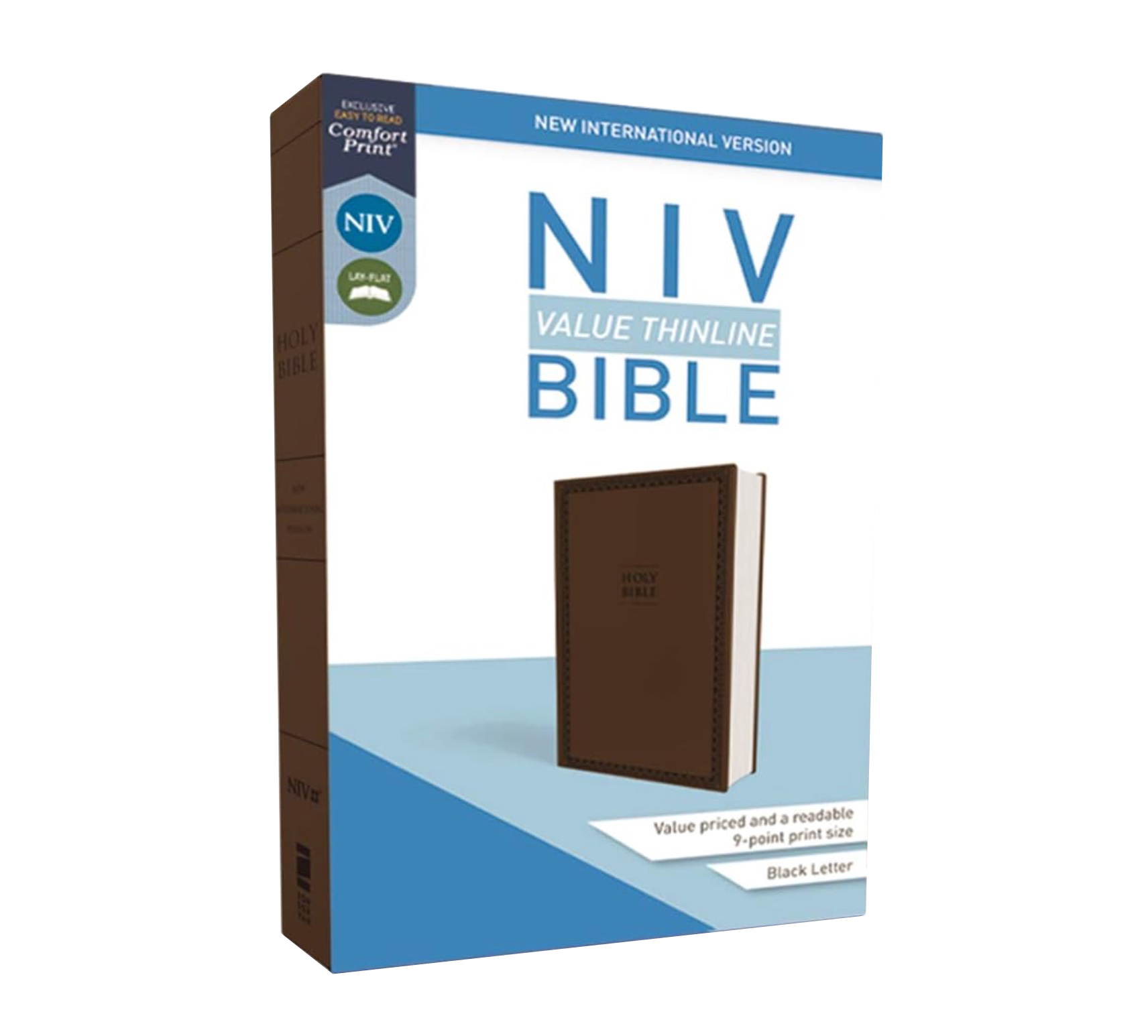 NIV, Value Thinline Bible, Faux Leather, Brown