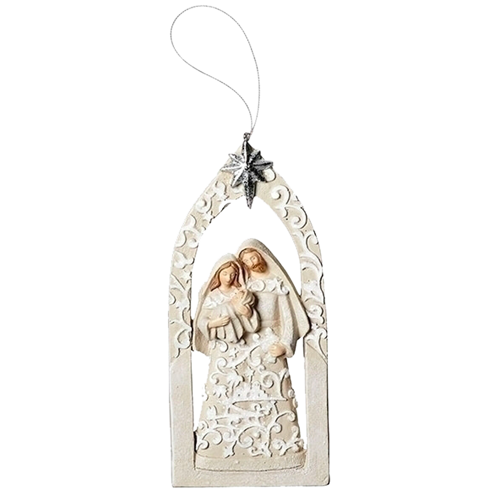Holy Family Paper Cut Ornament