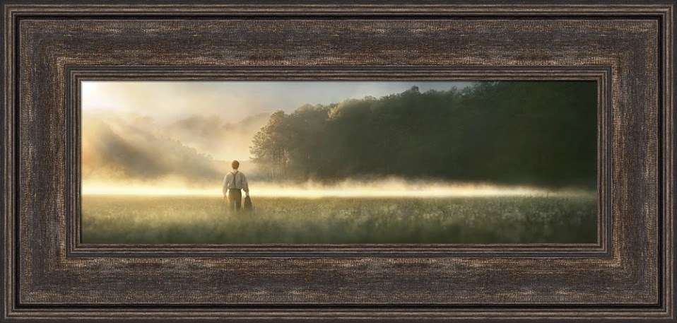 Spring Morning (30x56 Framed Art)