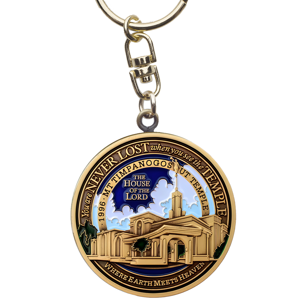 Mt. Timpanogos Utah Temple Keychain