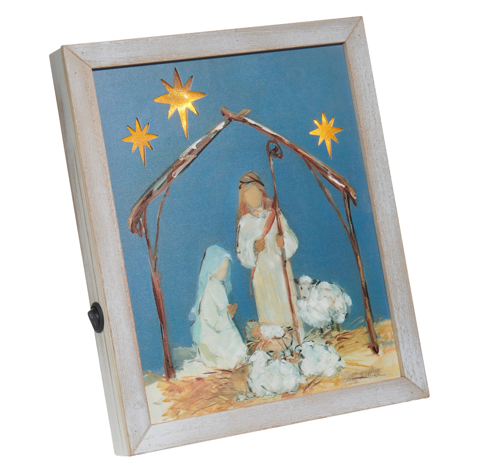 Light-up Holy Family (10x11.75 Framed Print)