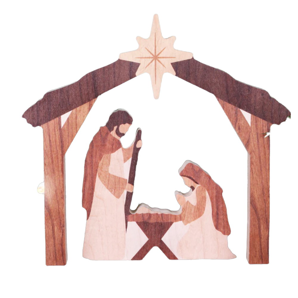 Holy Family Wood Nativity Set, , large image number 0