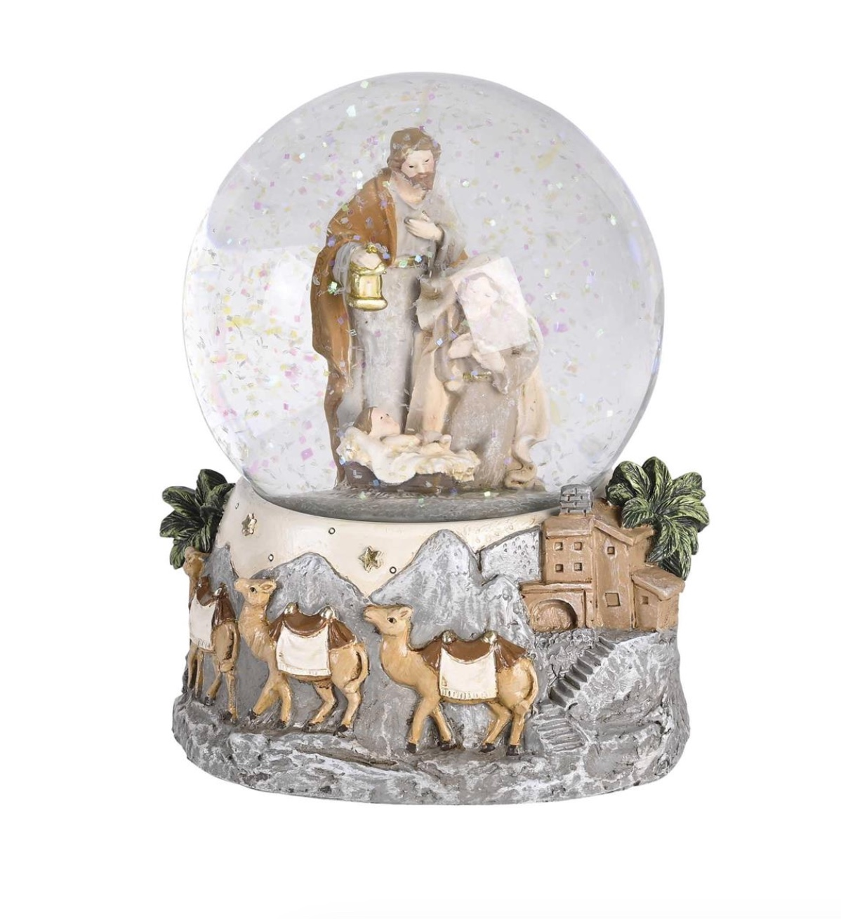 Silent Night Silver Musical Waterglobe, , large image number 0