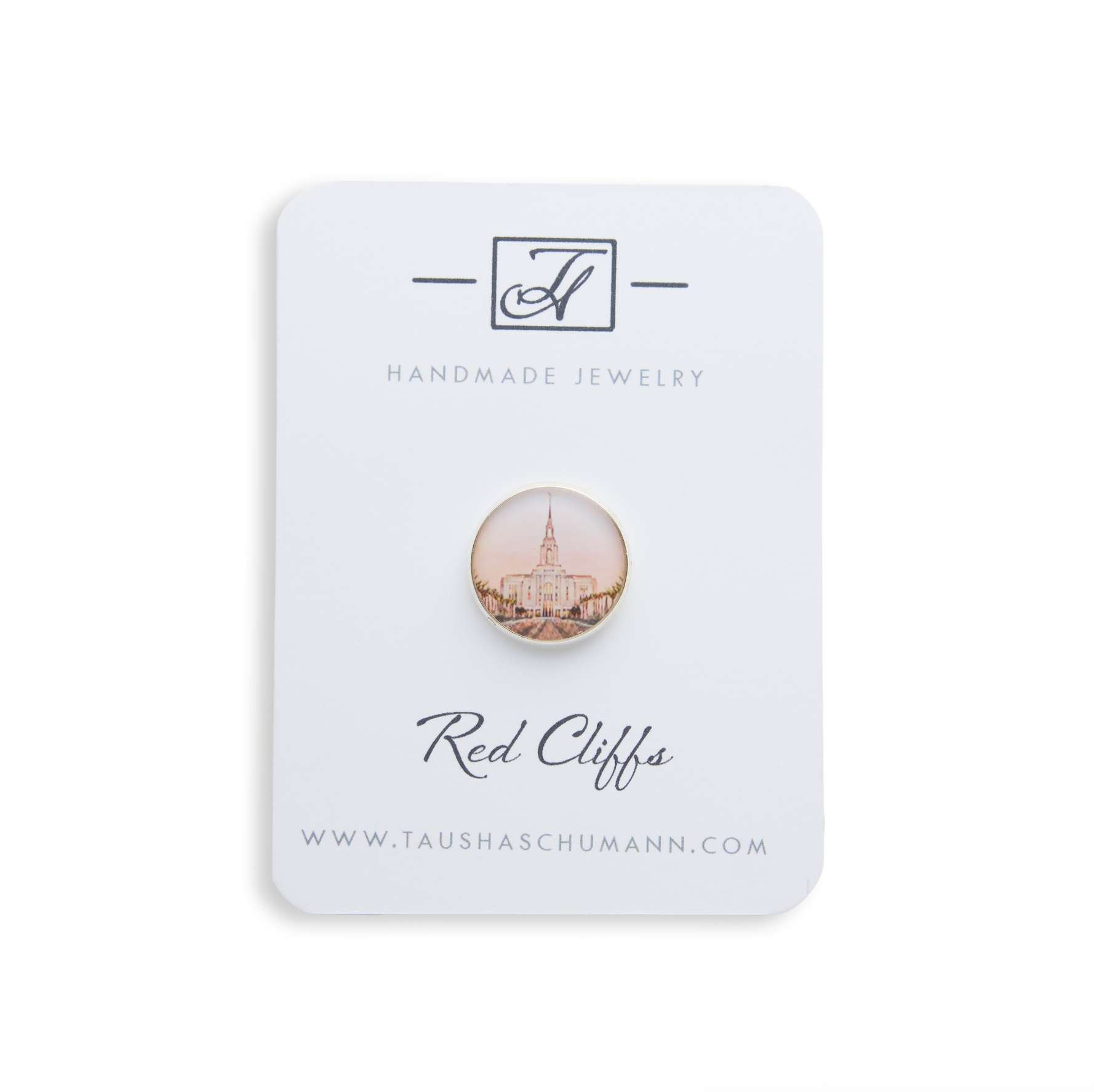 Red Cliffs Utah Temple Pin