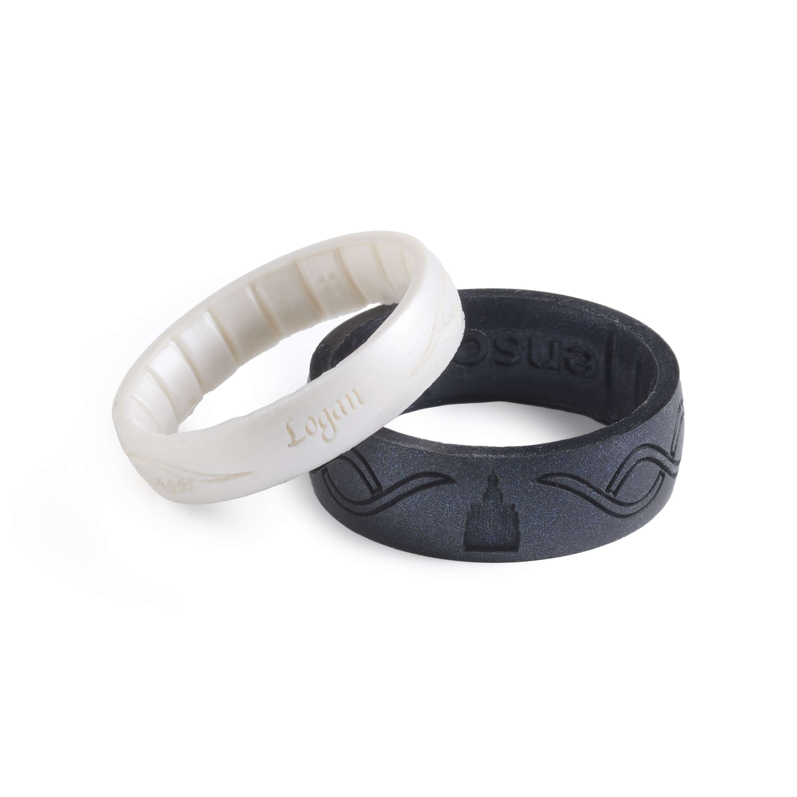 Logan Temple Thin Silicone Ring, , large image number 2