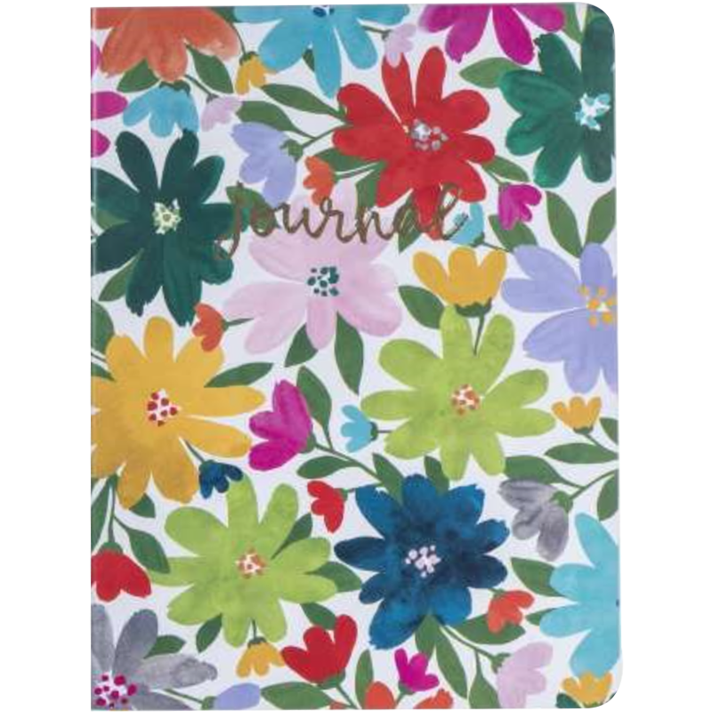 Floral Vegan Leather Journal, , large