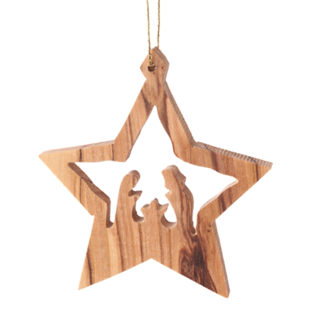 Star with Nativity Ornament,  Star with Nativity Ornament