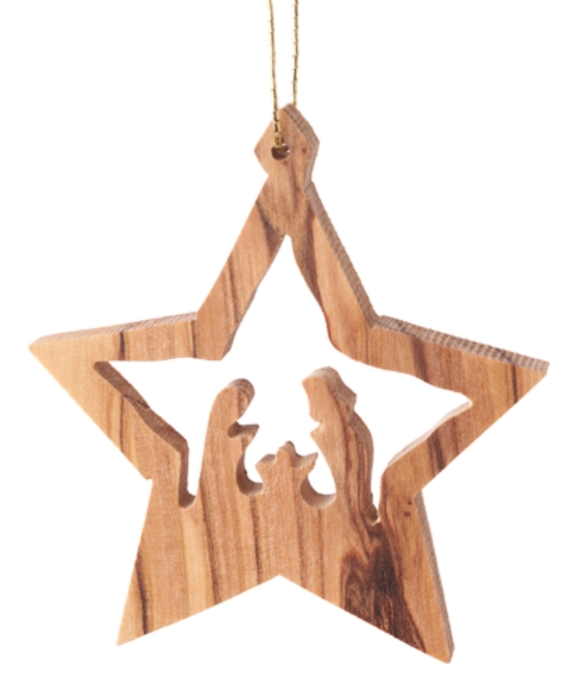 Star with Nativity Ornament