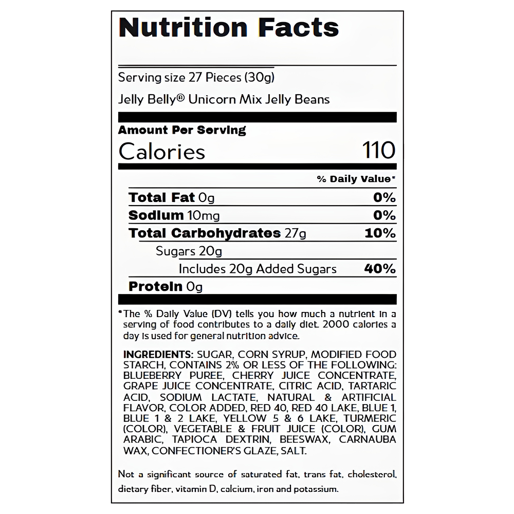 Jelly Belly Bagged Unicorn 3.5 Oz Bag, , large