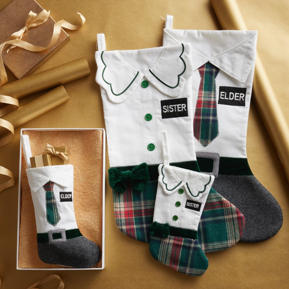 Green Velvet Missionary Stocking