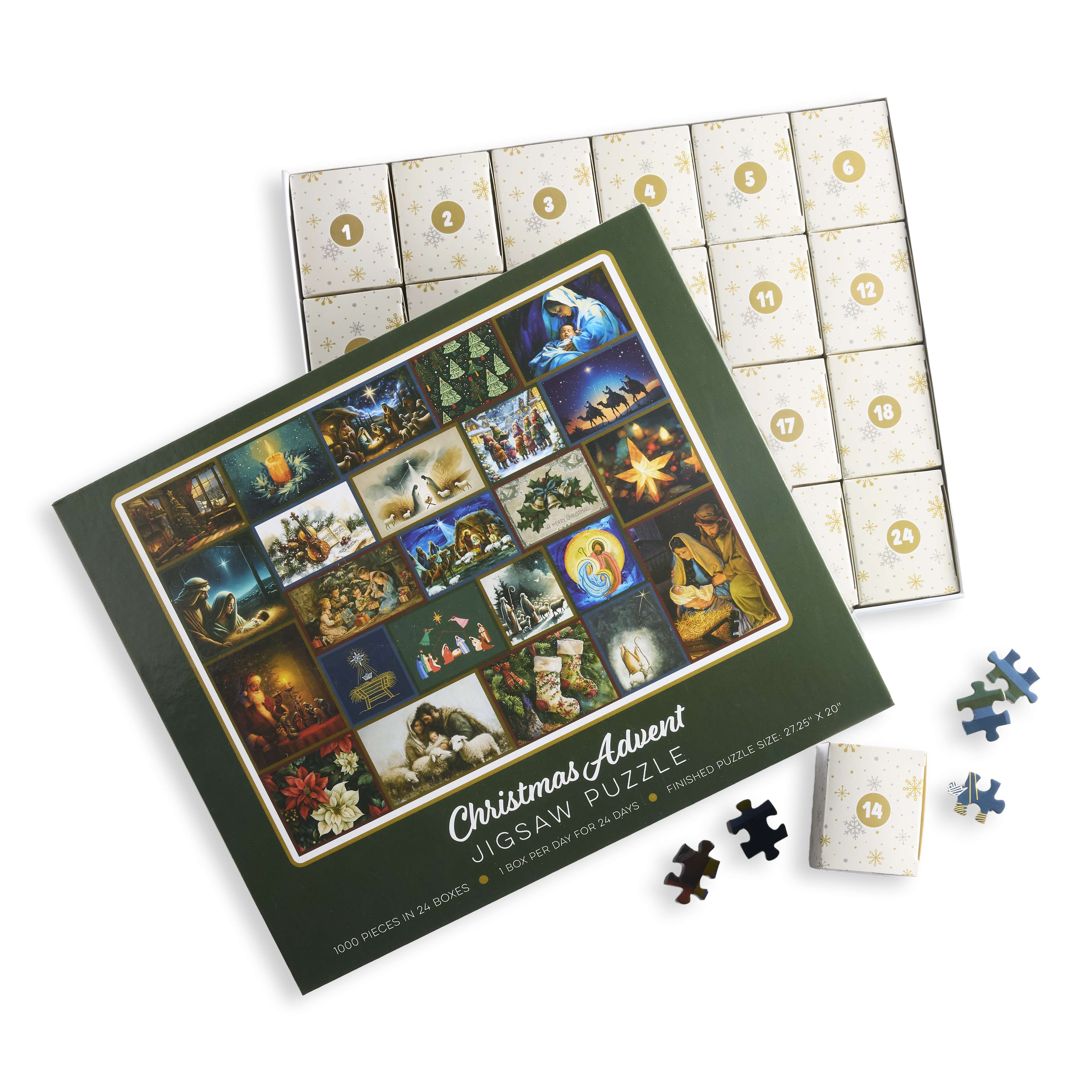 Christmas Advent 1000 Piece Puzzle, , large image number 1
