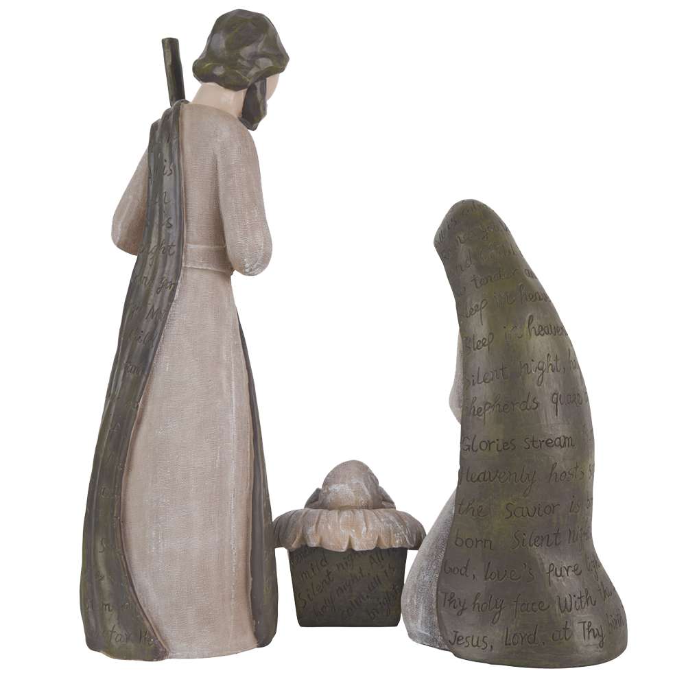 Silent Night Holy Family Resin Nativity, , large
