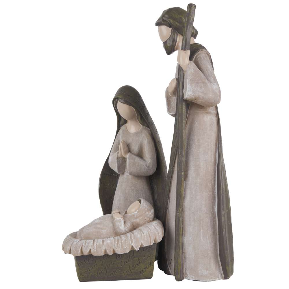 Silent Night Holy Family Resin Nativity, , large
