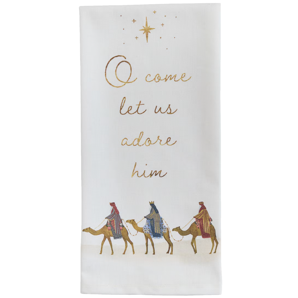 O Come Let Us Adore Him Towel, , large image number 0
