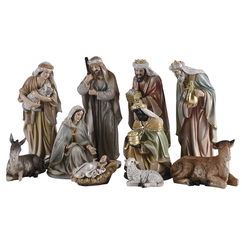 Traditional Resin Nativity