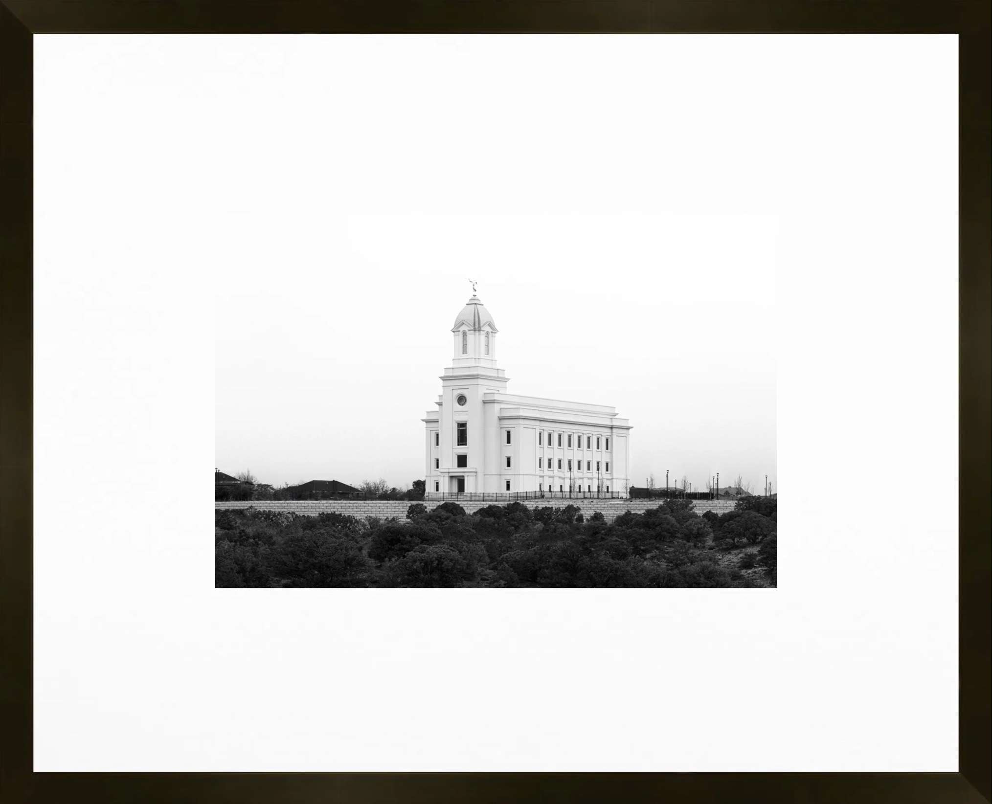 Cedar City Utah Temple, Place of Peace (21x17 Framed Paper Print)