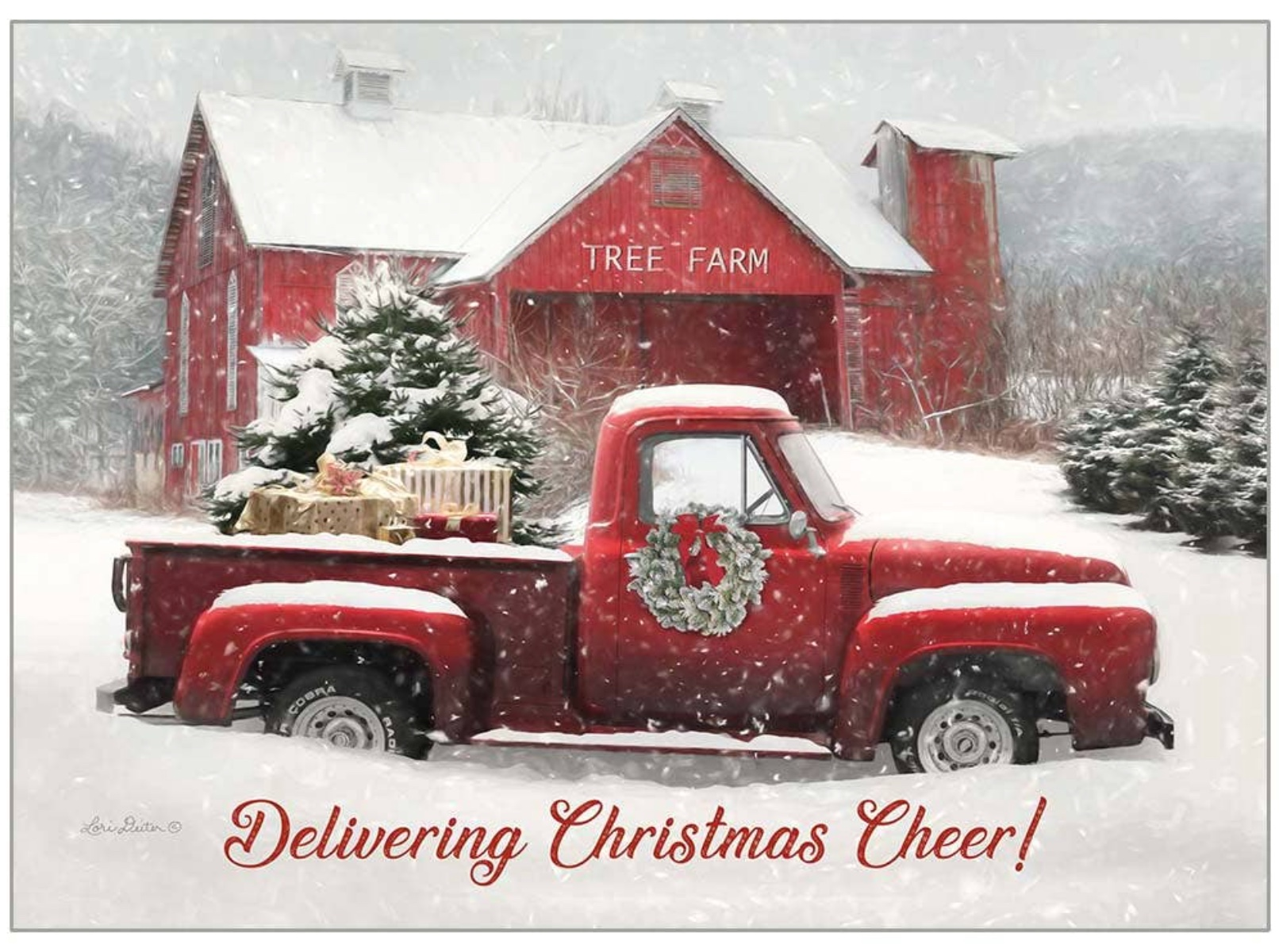 Tree Farm Delivery Boxed Christmas Cards