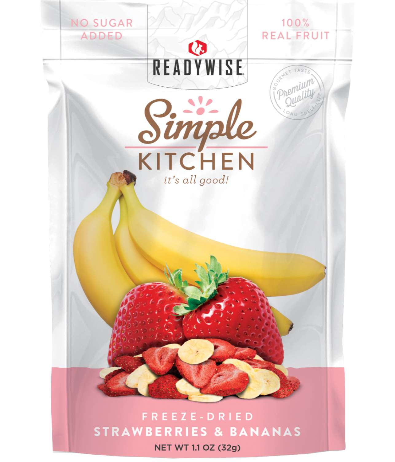 Simple Kitchen Freeze-Dried Strawberries & Bananas Single Pouch