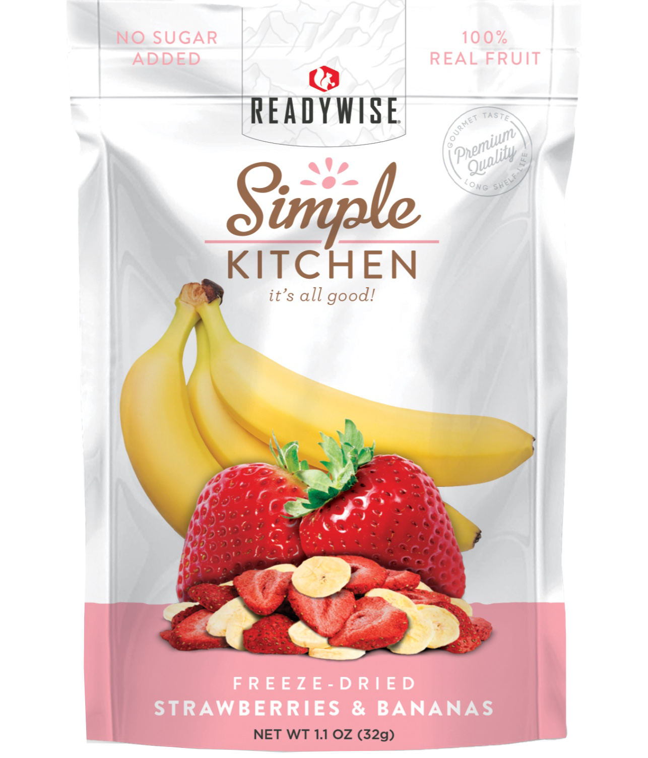 Simple Kitchen Freeze-Dried Strawberries & Bananas Single Pouch