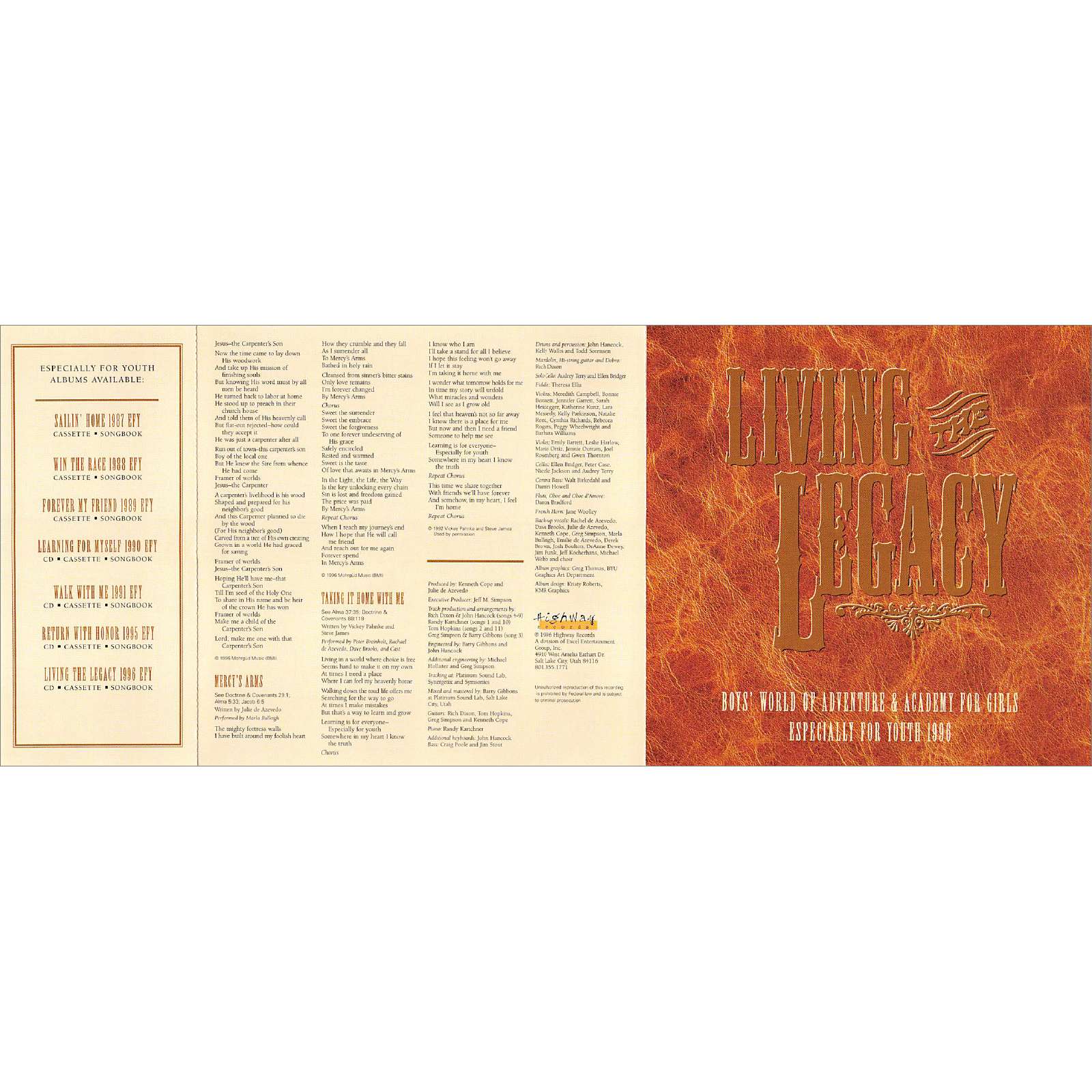 Living the Legacy: Especially for Youth 1996