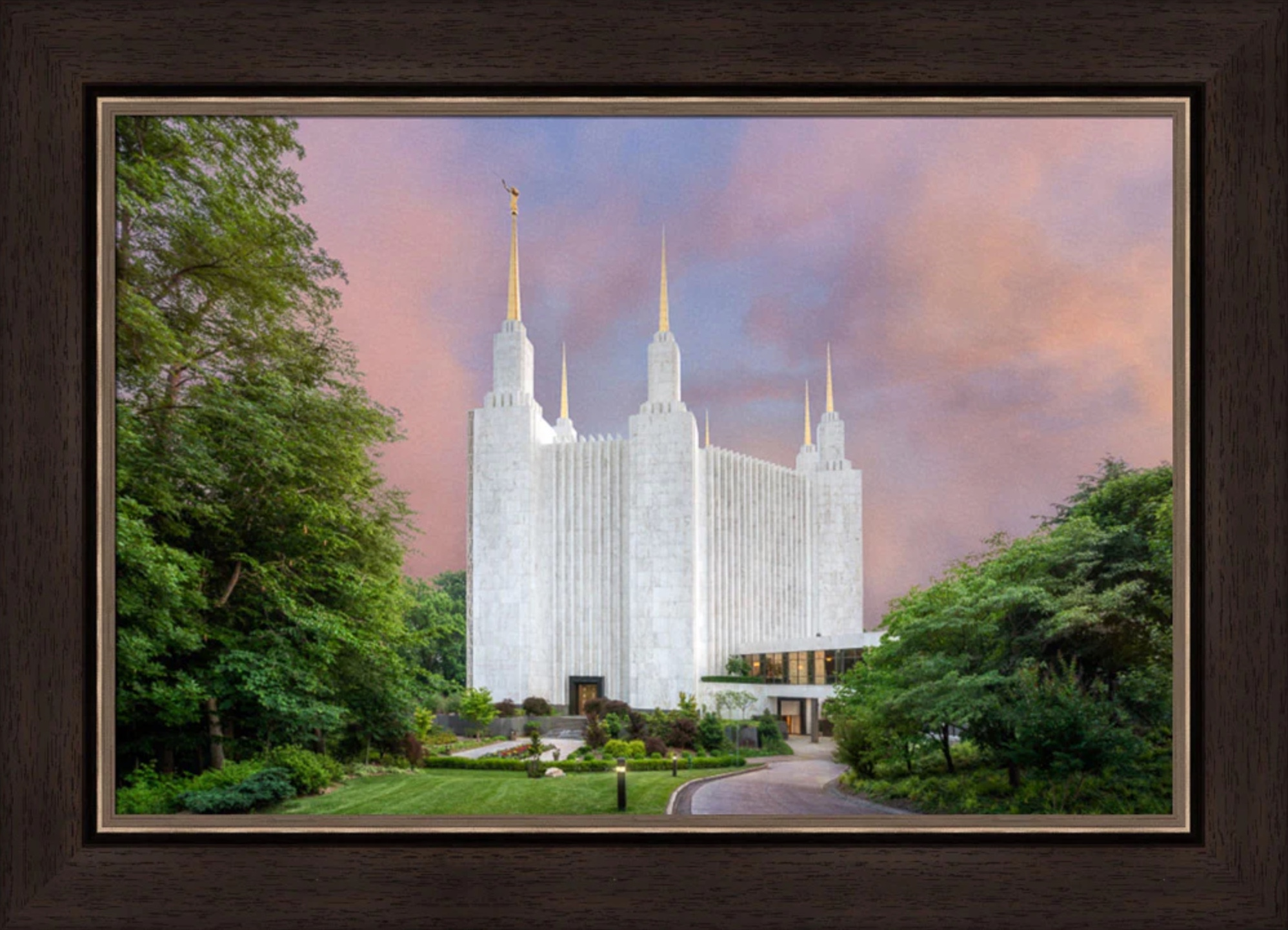 House of Peace: Washington, D.C. Temple (27x35 Framed Art)