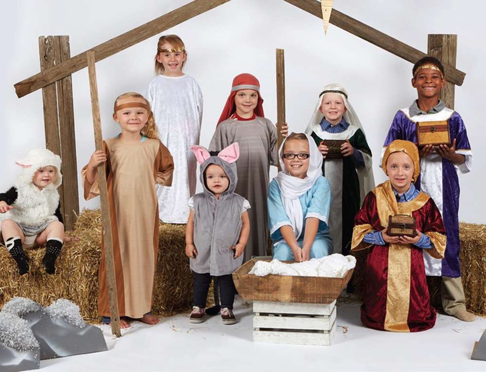 Children's Nativity Shepherd Costume, , large image number 2